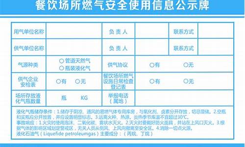 燃气信息公示牌设计理念有哪些要求呢_燃气